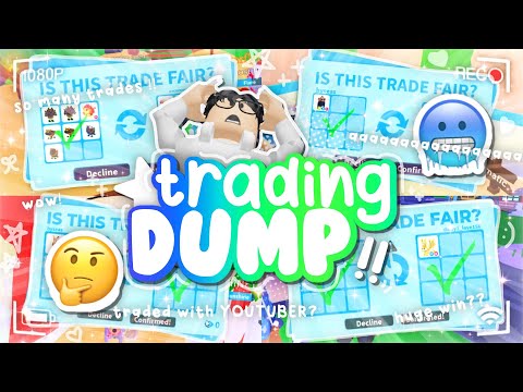 ADOPT ME *TRADING DUMP* - i got HUGE OVERPAYS?! (15+ trades :: 🤔)
