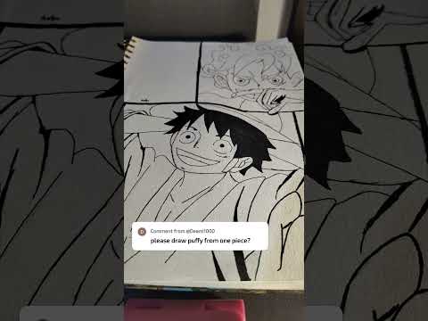 Here is Luffy #monkeydluffy #onepiece #drawing #anime