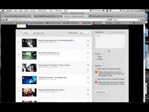 How to hide your playlist on You Tube