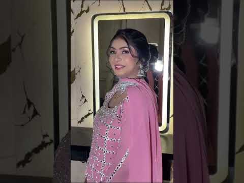 🌸💄 Punjabi Style Party Glam! GRWM with Long Braids 😍 | #GRWMIndia #beautyreels #shorts