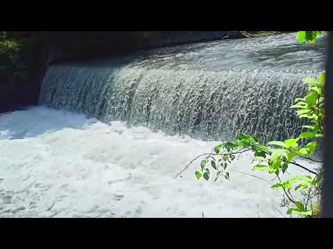Relaxation and meditation to the sound of water and music