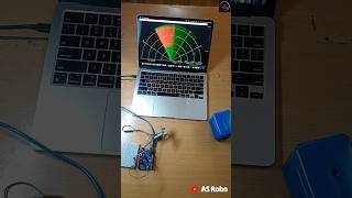 Diy radar with ultrasonic sensor simple Arduino projects #shorts #science #technology #trending #exp