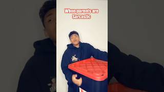 When parents are sarcastic…😭💀 #comedy
