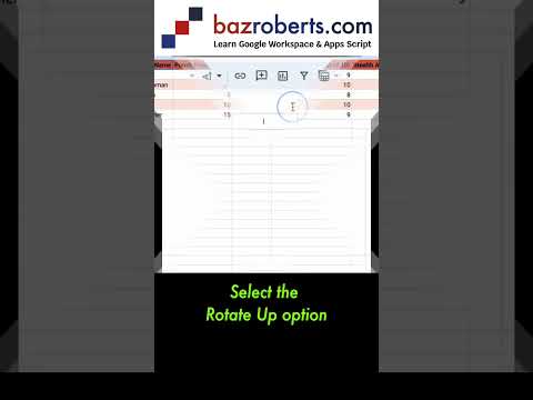 30 How to rotate text in Google Sheets