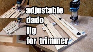 The Ultimate Adjustable Dado Jig for Trim Routers (Perfect Fit Every Time)