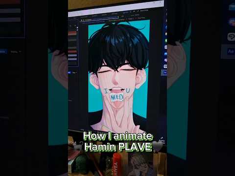 How I animate Hamin PLAVE 🫵🐈‍⬛🖤✨️#PLAVE #플레이브 #하민 #HAMIN #PlaveFanart #animation #fyp #fypシ #shorts