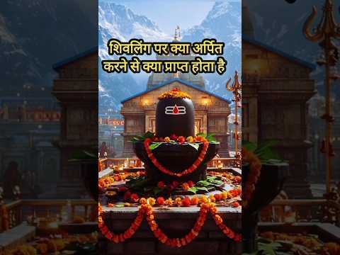 शिवलिंग पर क्या वस्तु चढ़ने से क्या प्राप्त होता है #shivratrikeupay #shortvideo #mhashivratri2025