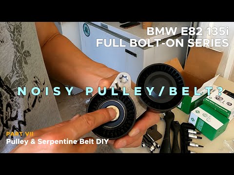BMW E82 135i Pulley & Serpentine Belt DIY | Full Bolt-On Series (Episode 7)