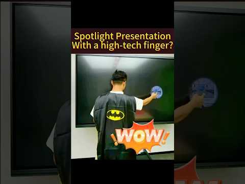 Spotlight Powerpoint Presentation With a High-tech Finger?#presentation #presentationdevice