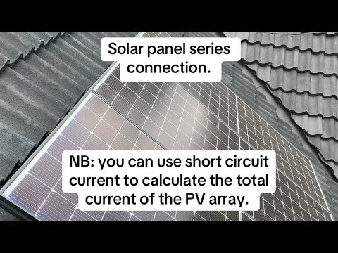 Solar panel series connections
