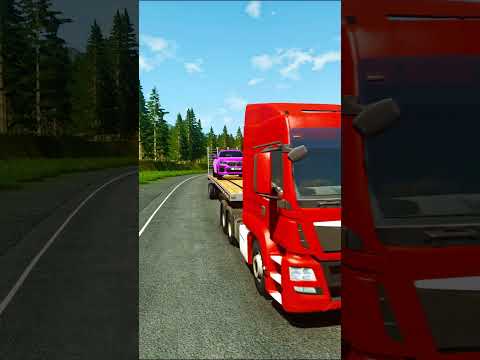 Flatbed Trailer mix Color Drive Bollard Crash #2