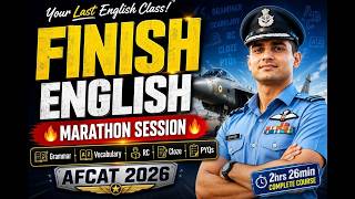 AFCAT English | Complete English Preparation | PYQs, Grammar & Vocabulary | Marathon
