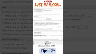 Create Smart & Consistent Dropdown Lists in Excel Using Custom Lists! 🚀 #tipsexcel  39