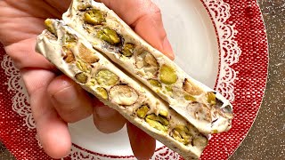 WHITE SOFT NOUGAT perfect for the Christmas holidays! Melts in your mouth! Nougat for Christmas #1