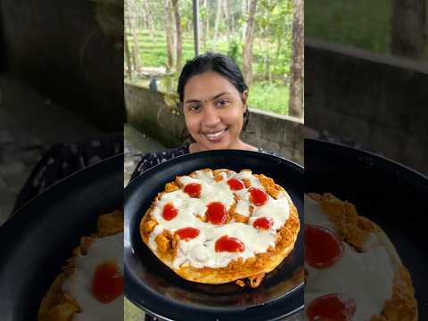 Paratha pizza 🍕 last twist 🤣 #food #trendingshorts