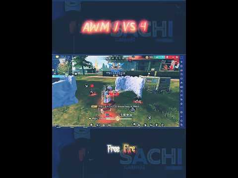 Insane AWM Solo vs Squad Wipe 🔥😱 | Free Fire #Shorts