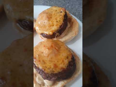 Sunday Burger with homemade burger sauce.