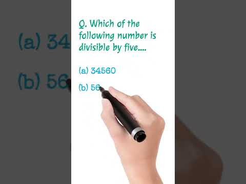 Which Number is divisible by 5 - Math Olympiad Question grade 3