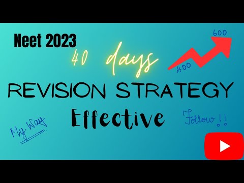 40days strategy NEET 2023 |mock test strategy |NEET 2023 revision strategy |#neet2023 #neet2024