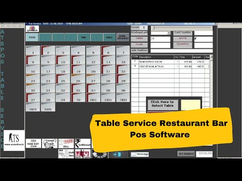 Restaurant POS Billing Software for Table Service. #restaurantpos