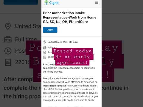 CIGNA HIRING FOR MULTIPLE ROLES | WORK FROM HOME JOBS #shorts #workfromhomejobs #healthcarejobs