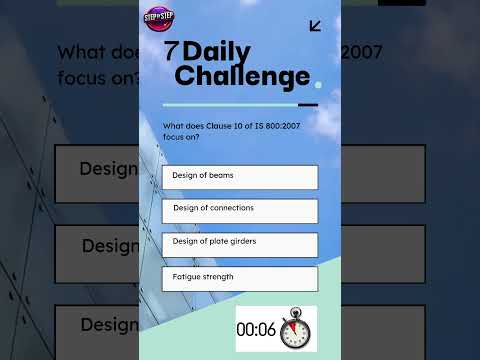 Quiz-7. Can You Answer This IS800 #steelstructure #quiz ? #shorts #ytshorts #yotubeshorts