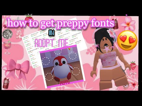 how to get PREPPY fonts in adopt me💗🎀✨ *first video* *NEW INTRO!*