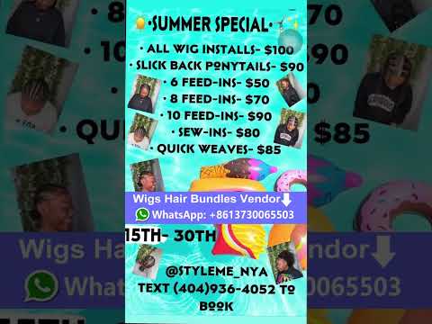 100% Human Hair Wigs Drop Ship  #virginhair #hairweave #hairsale #knotlessbraids #laceclosures #isel