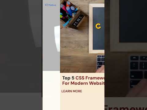 Top 5 CSS Frameworks for Modern Websites #frontendcourse