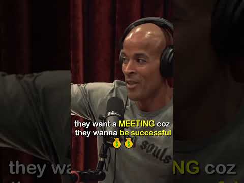 DAVID GOGGINS and his 'MORNING MEETINGS' routine 🤔😮 #shorts #joerogan #jre #davidgoggins