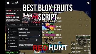 red hunt 👹| update 27| blox fruits script | auto farm oni |auto fishing | new update 27
