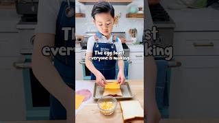 Incredible cheesy and delicious egg toast! 🍞 #kidchef #kidbaker DashBakesTheGreats