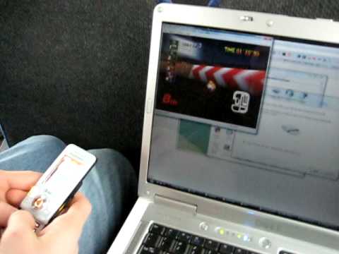 Mario Kart 64 with W580i Cell Phone as Controller