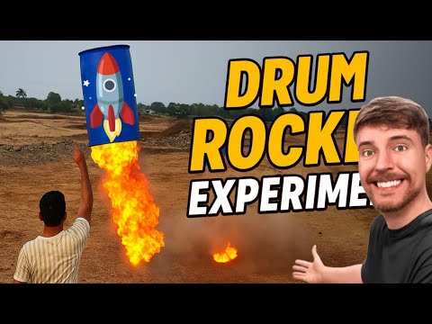 टैंक 🛢️को बना दिया रॉकेट 🚀  | amazing experiment with the drum shocking results