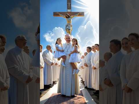 Pope Francis has gone to Heaven with the Angels🥰🥰🥰#popeFrancis #jesus #god #amen #shorts #edit