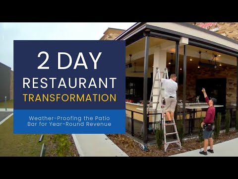 2-Day Restaurant Transformation: Weather-Proof Patio Bar Adds Year-Round Revenue