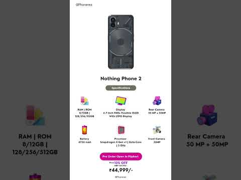 Nothing Phone 2 Pre-booking Open In Flipkart 🔥 | With Crezy Specs #nothingphone2