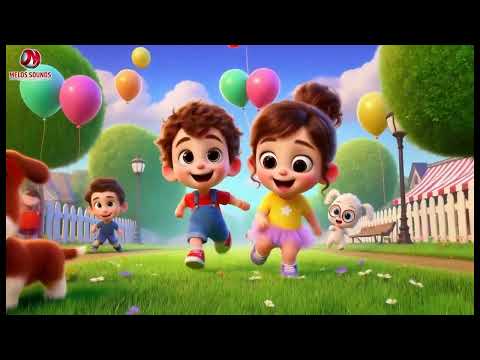 Little Puppy Play With Baloons - Kids Hindi Songs - Baby Bedtime Music Stories - Nursery Rhymes 2025