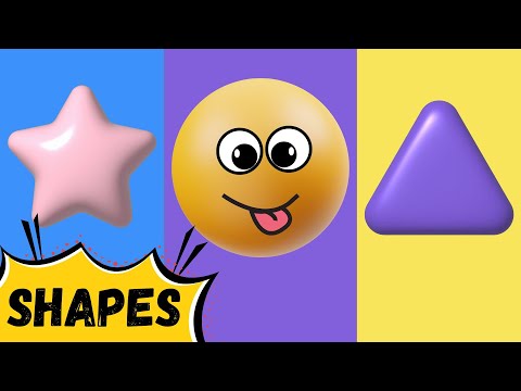 Shapes Song for Kids | Learn 10 Shapes with Fun Animation & Music!