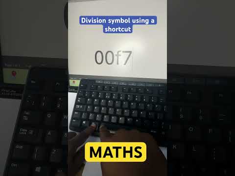 How to insert the division symbol with a #shortcut. #powerpoint #word