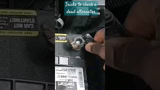 Old tricks!!! Way's to use your car battery to check for alternator failure. #cars #alternator