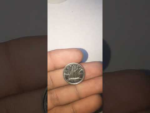 Canadian 10 cent coin of 2015 #rarecoin #coinscollector