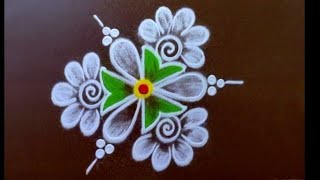 5 kutty kutty kolam designs 🌺 small muggulu collection 🌺 Latest mini rangoli design🌺 beginners kolam