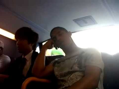 Trying to stay awake on the bus - Fail !