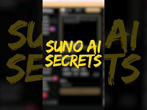 Suno AI secrets in 60 secods #sunoai #ai #aimusic