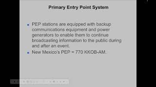 KANW Radio Broadcasting Class Session 7-3 PEP System Monitoring Requirements and EAS Equipment