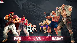 Evolution of RYU vs SAGAT Fight (1987 - 2025) | 2K 60FPS