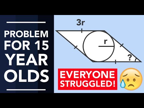 Can you answer math problem for 15 year olds? Everyone struggled!