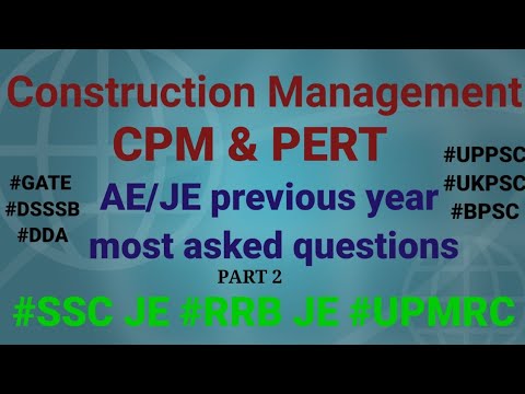 CPM & PERT previous year question | Civil engineering basic  question | basic of civil | #UPMRC
