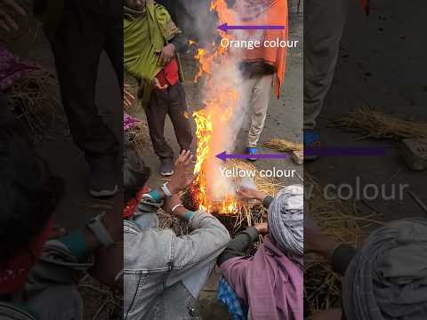 Why same fire show different colour? #experiment